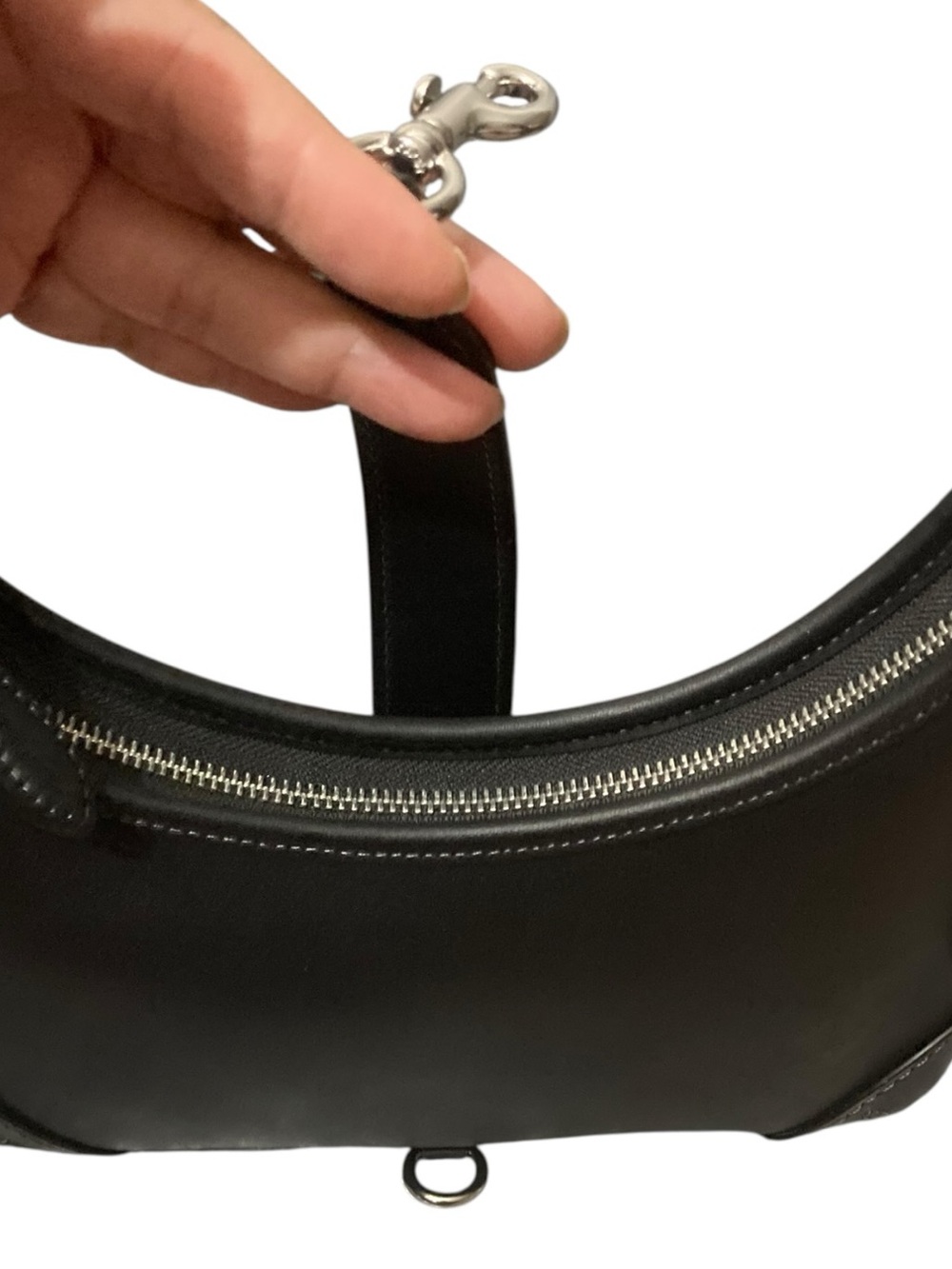 NEW $295 Coach Hamptons Black Leather Hobo Bag - Limited Edition - Picture 7 of 15